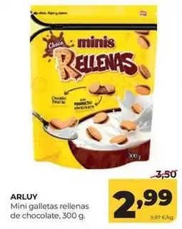 Alimerka Arluy - mini galletas rellenas de chocolate oferta