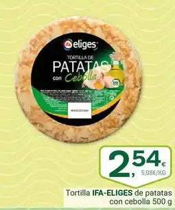 Supermercados Dani Ifa eliges - tortilla de patatas con cebolla oferta