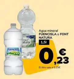 Supeco Fuencisla - agua mineral oferta