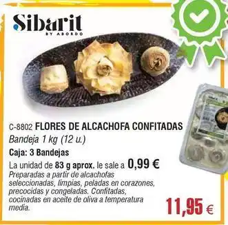 Abordo Sibarit - flores de alcachofa confitadas oferta