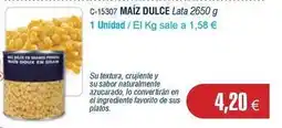 Abordo Maiz dulce oferta
