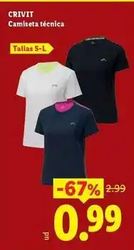 Ocine Crivit - camiseta técnica oferta