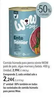 El Corte Inglés Wow - comida húmeda para perros sénior oferta