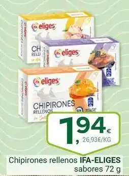 Supermercados Dani Ifa eliges - chipirones rellenos sabores oferta