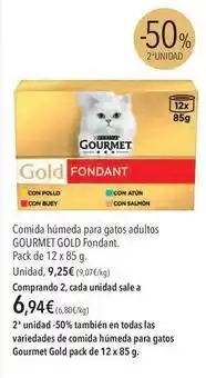 El Corte Inglés Purina - comida humeda para gatos adultos gourmet gold fondant oferta