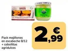 Supeco Mejillones en escabeche + cebollitas agridulces oferta