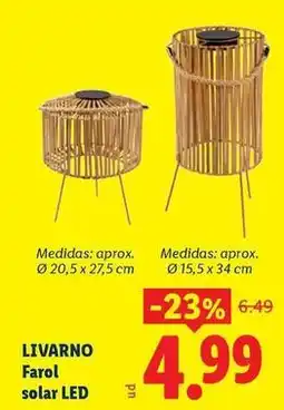 Ocine Livarno - farol solar led oferta