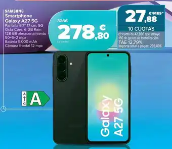 Carrefour Samsung - smartphone galaxy a27 5g oferta
