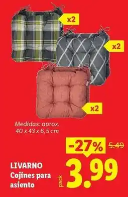 Ocine Livarno - cojines para asiento oferta