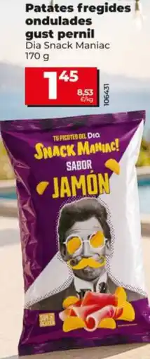 Dia Patates fregides ondulades gust pernil Dia Snack Maniac oferta