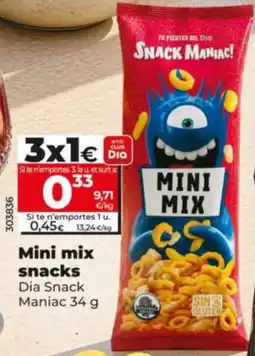 Dia Mini mix snacks Dia Snack Maniac oferta