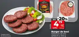 Dia Burger de boví Selección de Dia oferta