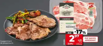 Llonza d'agulla de porc Selección de Dia