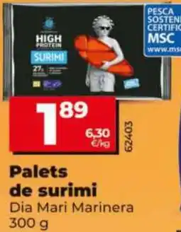 Dia Palets de surimi Dia Mari Marinera oferta