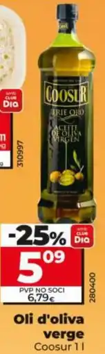 Dia Oli d'oliva verge Coosur oferta