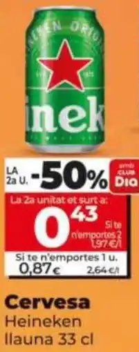 Dia Cervesa Heineken llauna oferta