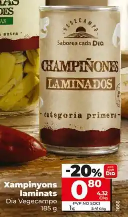 Dia Xampinyons laminats Dia Vegecampo oferta