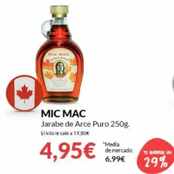 PrimaPrix Mic Mac Jarabe de Arce Puro 250g oferta
