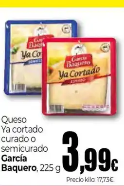 Unide Market GARCIA BAQUERO Queso Ya cortado curado o semicurado oferta