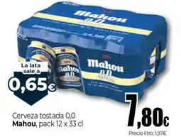 Unide Market MAHOU Cerveza tostada 0,0 oferta