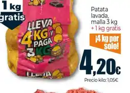 Unide Market Patata lavada, malla oferta