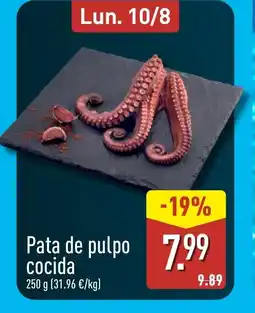 ALDI Pata de pulpo cocida oferta