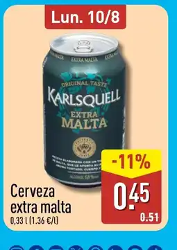 ALDI Cerveza extra malta oferta