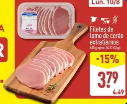 ALDI Filetes de lomo de cerdo extratiernos oferta