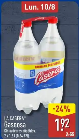 ALDI LA CASERA Gaseosa oferta