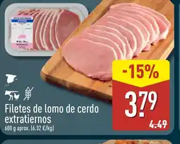 ALDI Filetes de lomo de cerdo extratiernos oferta