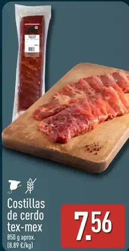 ALDI Costillas de cerdo tex-mex oferta