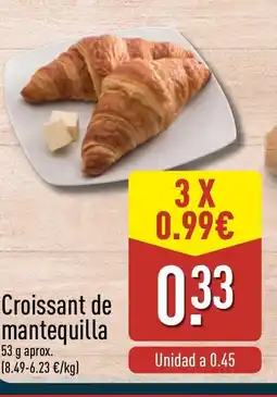 ALDI Croissant de mantequilla oferta