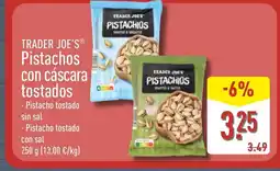 ALDI TRADER JOE'S Pistachos con cáscara tostados oferta