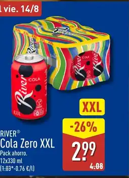 ALDI RIVER Cola Zero XXL oferta