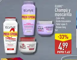 ALDI ELVIVE Champú y mascarilla oferta
