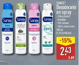 ALDI SANEX Desodorante en spray oferta