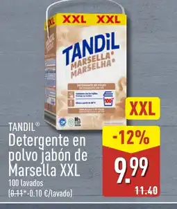 ALDI TANDIL Detergente en polvo jabón de Marsella XXL oferta
