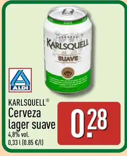 ALDI KARLSQUELL Cerveza lager suave oferta