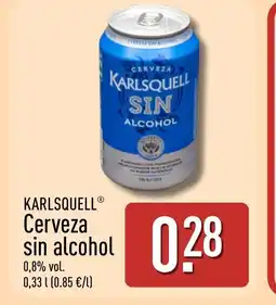 ALDI KARLSQUELL Cerveza sin alcohol oferta