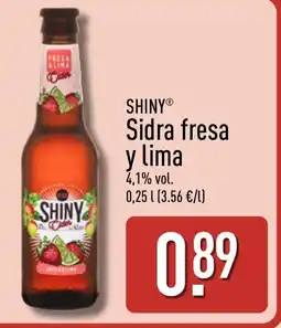 ALDI SHINY Sidra fresa y lima oferta