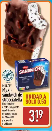 ALDI MUCCI Maxi- sandwich de stracciatella oferta