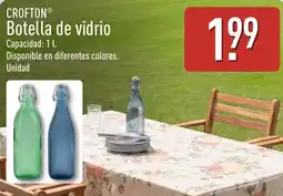 ALDI CROFTON Botella de vidrio oferta