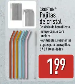 ALDI CROFTON Pajitas de cristal oferta