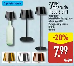 ALDI CASALUX Lámpara de mesa 3 en 1 oferta