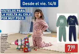 ALDI LILY & DAN Chándal infantil oferta