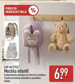 ALDI LIVE IN STYLE Mochila infantil oferta