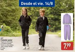 ALDI L&D Chándal junior oferta