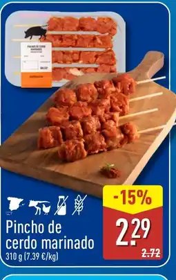 ALDI Pincho de cerdo marinado oferta
