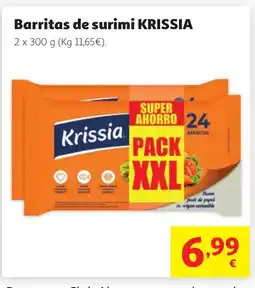 Alcampo KRISSIA Barritas de surimi oferta