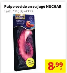 Alcampo NUCHAR Pulpo cocido en su jugo oferta